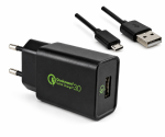 DINIC USB Q3 Charger, Ladeadapter inkl. USB Kabel, 1m