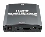 DINIC SCART-HDMI Adapter Video und Audio analog auf HDMI bis 1080p@60Hz, schwarz