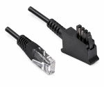 DINIC Anschlusskabel für DSL/VDSL Router, 2 polig belegt (8P2C) Pin 4 und 5, schwarz