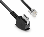 DINIC Modemkabel int. Belegung, TAE-N St. auf Westernst. 6P4C 4-polig, Fax, Modem