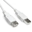 DINIC USB 2.0 Verlängerung A St. auf A Bu., 28 AWG/2C, 26 AWG/2C, grau
