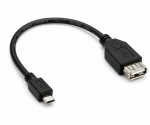 DINIC USB Adapter A Buchse auf micro B Stecker OTG, Bulk, 0,1m zum Anschluss an OTG kompatible Geräte
