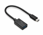 DINIC USB 3.2 Adapter Typ C St. auf USB 3.0 A Bu., 0,2m, OTG-fähig, schwarz