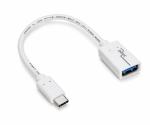 DINIC USB Adapter Typ C Stecker auf 3.0 A Buchse, weiß, 0.20m, DINIC Polybag