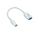DINIC USB Adapter Typ C Stecker auf 3.0 A Buchse, weiß, 0.20m, DINIC Polybag