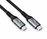 DINIC USB 3.2 HQ Kabel Typ C-C Stecker, schwarz, 0,5m, unterstützt 100W (20V/5A) Aufladung, 20 GBit/s