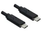DINIC USB 3.2 Kabel Typ C-C Stecker, schwarz, 1m, unterstützt 100W (20V/5A) Aufladung, DINIC Polybag