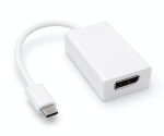 DINIC Adapter USB 3.2 Typ C Stecker/DisplayPort Buchse 4k bei 60Hz, weiß, DINIC Blister