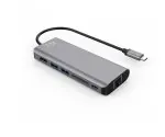 DINIC USB-C auf 2xUSB 3.0, RJ45, HDMI, SD, USBC, Polybag SD Card-Reader, 1x USB-C Data + PD 100W