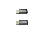 DINIC Adapter, USB C Stecker auf Micro USB Buchse Alu, space grau
